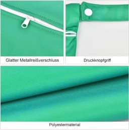Grote en Kleine Waterdichte Waszak voor Reizen met Handvatten voor Vuile en Nat Kleding — thumbnail 5