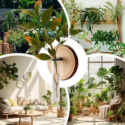 Stukken Houten Wandmontage Waterpropagatorsysteem — thumbnail 3