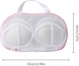 Beschermende Waszak Set - voor BH's en Delicaat Textiel - Voorkomt Beschadiging in de Wasmachine - Voor Vormbehoud - Wastas - Roze - 33 x 20cm - 2 Stuks — thumbnail 5