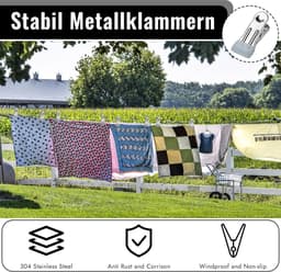 Metalen wasknijpers, 30 stuks, multifunctionele, antislip metalen wasknijpers, roestvrijstalen wasknijpers, metalen wasknijpers voor kleding, sokken, voedselverpakkingen, foto's (grijs) — thumbnail 5