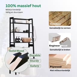 MRKLOOS Wasmachine Ombouw - Opbouwmeubel - Kast Wasdroger - Meubel - Zwart — thumbnail 4