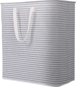 Opvouwbare wasmand 100 liter - Grote capaciteit - Waterdicht van PE - Grijs — thumbnail 1