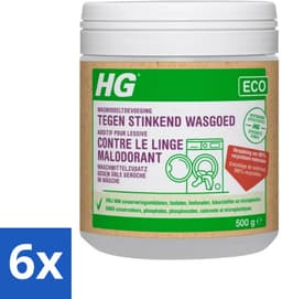 6 x HG Eco Wasmiddeltoevoeging tegen Stinkend Wasgoed 500 gr - Wasmiddel Toevoeging - Wasverzachter - Stinkend Wasgoed - Wasgeur - Ecologisch Wasmiddel — thumbnail 1
