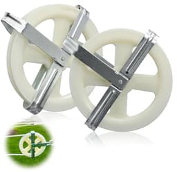 Waslijn Katrol 12,7 cm - Nylon Wiel met Aluminium As - Weerbestendig, Voor Buiten Droog Koord - Set van 2 Stuks — thumbnail 1
