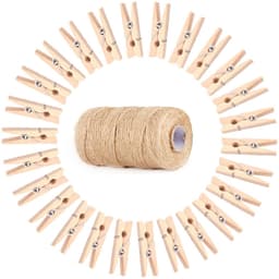 Set van 100 Mini Houten Wasknijpers – 2,5 cm DIY Clips voor Foto’s, Cadeauzakjes en Creatieve Projecten — thumbnail 1