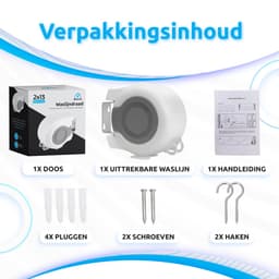 WoniQ Sterke Waslijn Uittrekbaar 26 Meter | Waslijndraad | 2 drooglijnen 13 Meter | Roldrooglijn | Drooglijn Oprolbaar | Automatische Waslijn | Wasrek | Droogrek — thumbnail 3