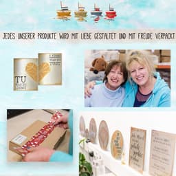 Set van 6 Witte Papieren Zakken met 6 Houten Vissen Decoratieve Klemmen — thumbnail 3