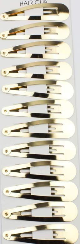 Set van 12 Metalen Haarspeldjes 5cm - Gender-neutrale Klik Klak Haaraccessoires — thumbnail 1