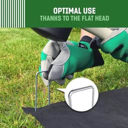 Stevige Antiroest Grondankers voor Tuin en Camping - 250 Stuks - 150 mm Lang — thumbnail 3