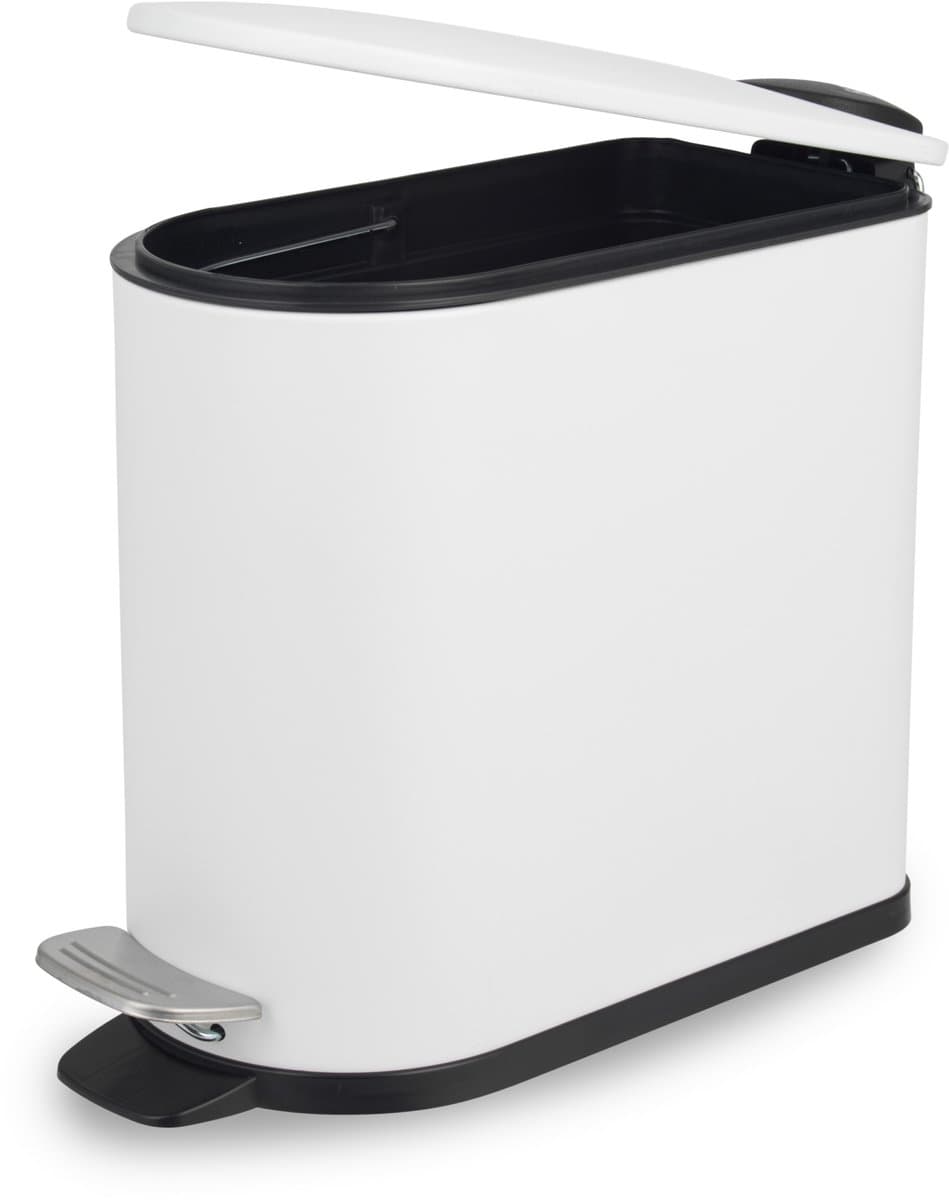 Beldray Badkamer Pedaalemmer | 5L | Zacht Sluitend Deksel | Wit — afbeelding 1