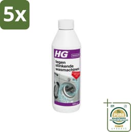 5 x HG - Tegen Stinkende Was - Verwijdert Aanslag Door Vuil & Zeep - 550 g - Grootverpakking - Wasmachine Reinigen - Stinkende Wasmachine - Wasmachine Geur - Wasmachine Reiniger — thumbnail 1
