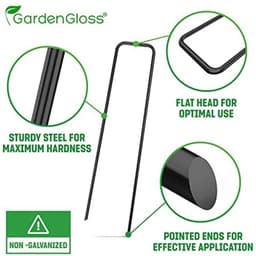 Grondankers voor Tuin en Schutting - 25 Stuks - 150 mm Lang, Voor Onkruidvlies en Net — thumbnail 2