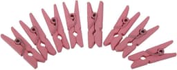 Mini Houten Knijpers - Decoratieve Wasknijpers in Roze (50/100 Stuks) — thumbnail 2
