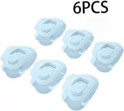 6 stuks Dekbedpinnen - Bed Sheet Holders - Quilt Clips - Dekbedovertrek Clips - Attachment Comforter - Quilt Fixing Clips - Om rommelige lakens te organiseren - Blauw — thumbnail 4