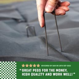Grondankers voor Tuin en Schutting - 25 Stuks - 150 mm Lang, Voor Onkruidvlies en Net — thumbnail 3