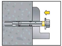Grondankerhemd met conus DT, diameter 10-c, M8 x 60, verzinkt, 20 stuks — thumbnail 3