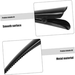 Set van 3 Grote Metalen Krokodillenhaarclips voor Kappers en Styling — thumbnail 3