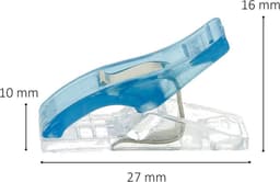 Naaiclips Kunststof - Stofklemmen Zoomklemmen - Stoffen Vasthouden - Vlakke Basis Markeringslijnen - 60 stuks - Kleurrijk — thumbnail 4
