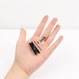 Houten Mini Wasknijpers Zwart - Decoratie & Knutselmateriaal voor Foto's en Kaarten — thumbnail 2