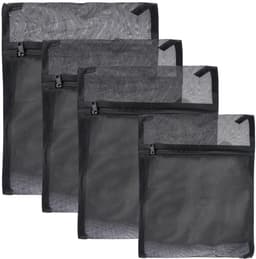 Unyqoos® Set van 4 Zwarte Wasnetten voor Wasmachine, Bescherming voor Fijne Was en Gordijnen — thumbnail 1