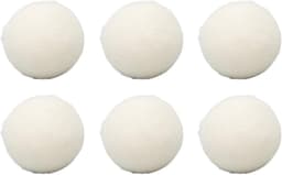 Allecto Plus - 6-delige wollen droogballen voor huidvriendelijke stofverzachter - Herbruikbare, tijdbesparende droogbal voor kortere droogtijd - Vermindert statische lading - Absorbeert onzuiverheden (6 cm) — thumbnail 1