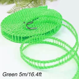 Windproof Outdoor 5m/16.4ft Portable Clothes Drying Rope Nylon Clothes Line String - for Camping Travel Hanger or Home Use — thumbnail 3