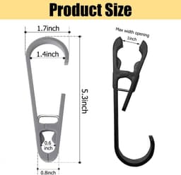 Washaken met klemmen - Sterke plastic wasknijpers - kleerhangers voor sokken - washaken clip - draagbare antislip plastic hangers clips - voor kleding gordijn badhanddoek hoed lakens jas - 6stuks - 6 kleuren — thumbnail 5