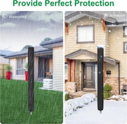 Rotary Drying Rack Cover - 165cm - 420D Waterproof Fabric - Internal Silver Coating - Anti-UV Protective Cover for Rotating Clothesline - Small Umbrella Cover — thumbnail 3