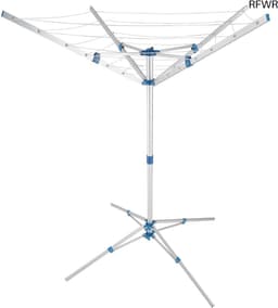 RFWR® Aluminium Droogmolen met 4 Draagarmen - Traploos in Hoogte Verstelbaar - Ruimtebesparend en Stabiel — thumbnail 1