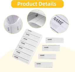 Allecto Plus - 200 stuks strijklabels voor kleding - naametiketten - kleuterschool en verpleeghuizen - wasetiketten - naamlabels voor wasgoed - strijken. — thumbnail 5