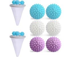 JGS Premium - Herbruikbare Wasballen voor Wasmachine (8 stuks) - Drogerballen - Haarfilter - Kleding Reiniging - Thuisgebruik