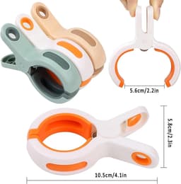 Allecto Plus - Grote wasknijpers 6 stuks voor strand en zwembad - Sterke handdoekclips - Winddicht - Kunststof clips — thumbnail 3