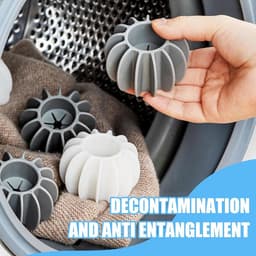 Allecto Plus - Drogerballen 10 stuks voor wasmachine - Herbruikbare wasballen voor thuis - Kleding reinigen - Donsjack - Wasdroger bal — thumbnail 3