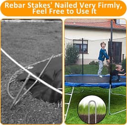 Verzinkt grondankers U-grondpen bouwanker spijker trampoline-grondankers 4 stuks - stevige beitelpunt - uiteinde met grip — thumbnail 5