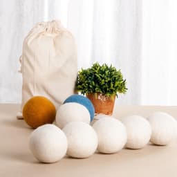 Allecto Plus - Herbruikbare wollen drogerballen voor wasdroger - 6 stuks - Natuurlijke droogballen - Vilten ballen - Donkergrijs - Donsjack - Wasbal - 6 cm - Duurzaam en effectief - Milieuvriendelijk — thumbnail 5