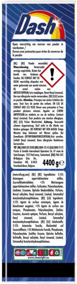 Dash Waspoeder Wasdraad Fris 80 Wasbeurten - 4,4 kg — thumbnail 4