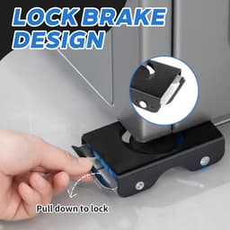 Verrijdbare Basis voor Zware Huishoudelijke Apparaten - Wasmachine & Droger Trolley met Stille Wielen en Rem — thumbnail 5
