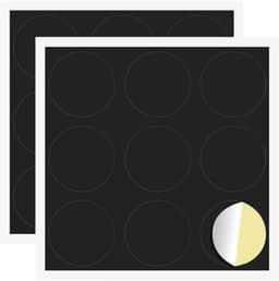 vidaXL - Zelfklevende - schroefcover - 2 - pcs - Zwart - Ø - 20 - x - 0,5 - mm — thumbnail 1