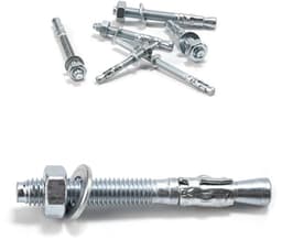 Boutankers M8 - Betonankers zwaar - Robuuste bevestiging - Koolstofstaal 10.9 - M8 x 70 mm - Zilver — thumbnail 1