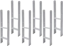 Paaldrager H-anker - Stalen drager - Constructie verankeren - Roestbescherming - 141 mm 6 stuks — thumbnail 1