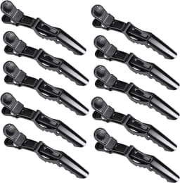 12 Zwarte Styling Haarklemmen Professionele Kappersclips voor Haarverdeling — thumbnail 1