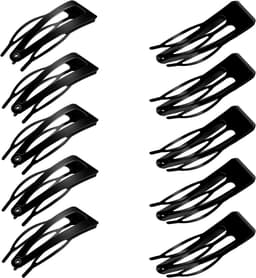 24 Stuks Metalen Haarspelden met Dubbele Klauw Zwart voor Styling — thumbnail 1