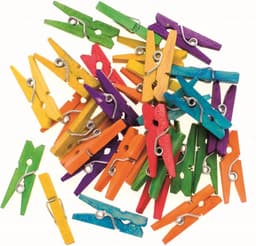 Houten Waslijnenknijpers 35mm - Set van 48 Stuks — thumbnail 4