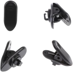 Kabelclips voor Hoofdtelefoon en Microfoon - Set van 20 Stuks - Kunststof Draad Clips - Zwart/Wit - Handige Kleding Klemmen — thumbnail 3