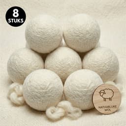 Purepeak Drogerballen voor Wasdrogers Set 8 Stuks - Drogerballen - Herbruikbaar - Schapenwol uit Nieuw-Zeeland — thumbnail 5