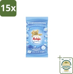 15 x Robijn Droogtrommeldoekjes Morgenfris 20 stuks per verpakking - Grootverpakking - Droogtrommeldoekjes - Wasgoed Drogen - Frisheid Droger - Wasgoed Verzorgen - Kleding Beschermen — thumbnail 1