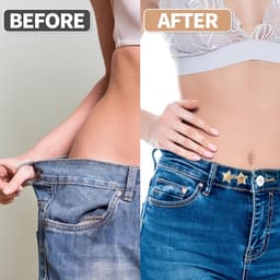 Verstelbare Taille Clips voor Jeans en Broeken - Knoop Verkleiner Set — thumbnail 3