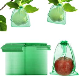 100 Stuks Fruitbeschermzakjes met Trekkoord voor Fruitbomen en Tuin — thumbnail 1