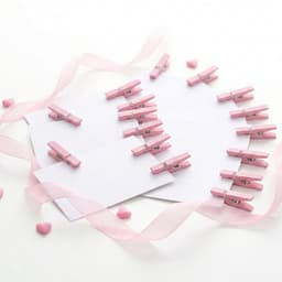 Mini Knijpers Roze - 24 Mini Knijpertjes Roze - Knijpertjes voor Kaarten of Foto's — thumbnail 5