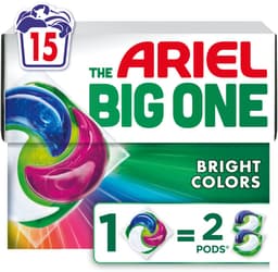 Ariel 3in1 Wasmiddel Pods The Big One Color - 15 stuks — thumbnail 1